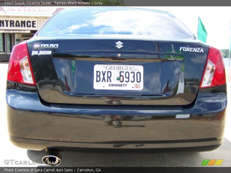 Fantasy Black Metallic / Grey 2007 Suzuki Forenza Sedan