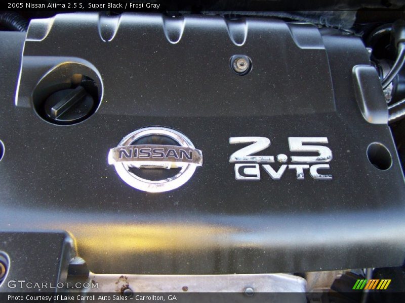 Super Black / Frost Gray 2005 Nissan Altima 2.5 S