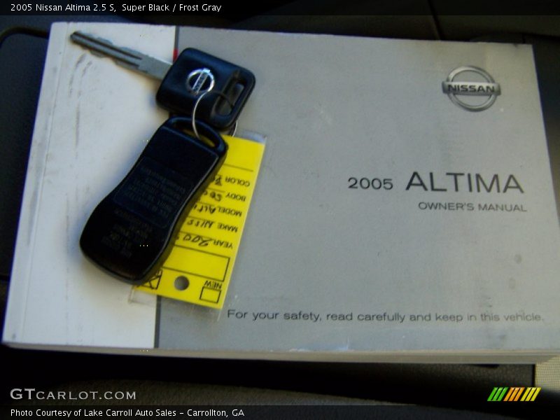 Super Black / Frost Gray 2005 Nissan Altima 2.5 S
