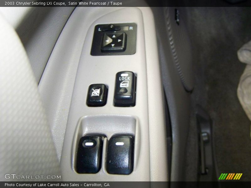 Satin White Pearlcoat / Taupe 2003 Chrysler Sebring LXi Coupe