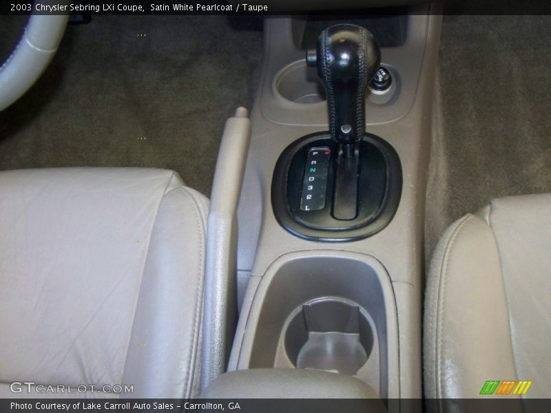 Satin White Pearlcoat / Taupe 2003 Chrysler Sebring LXi Coupe