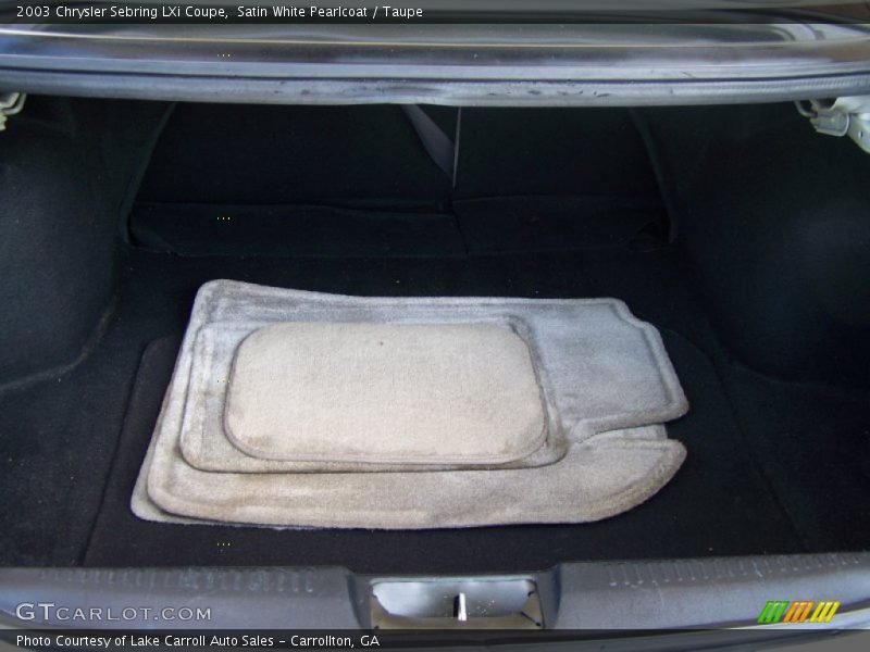 Satin White Pearlcoat / Taupe 2003 Chrysler Sebring LXi Coupe