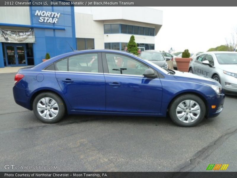 Blue Topaz Metallic / Jet Black/Medium Titanium 2012 Chevrolet Cruze LS