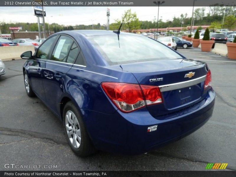 Blue Topaz Metallic / Jet Black/Medium Titanium 2012 Chevrolet Cruze LS