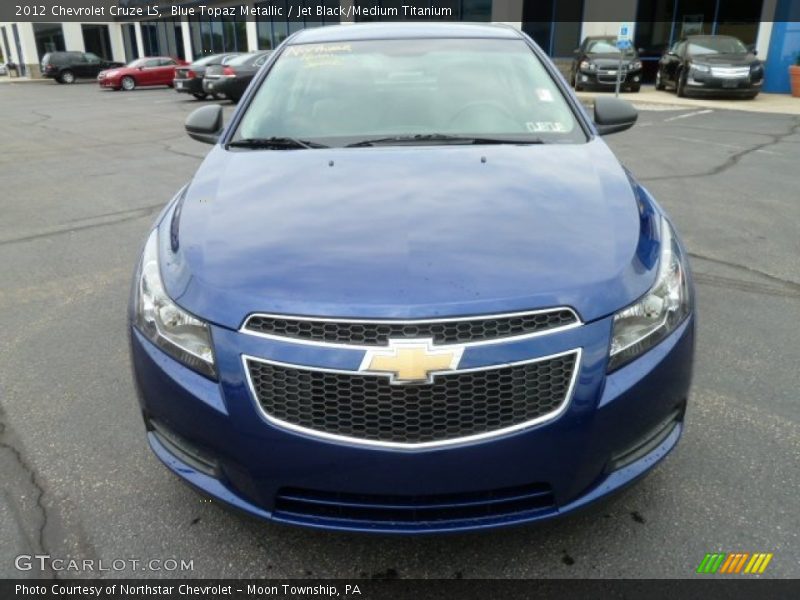 Blue Topaz Metallic / Jet Black/Medium Titanium 2012 Chevrolet Cruze LS