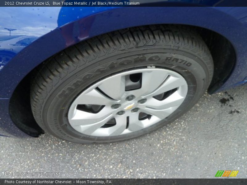 Blue Topaz Metallic / Jet Black/Medium Titanium 2012 Chevrolet Cruze LS