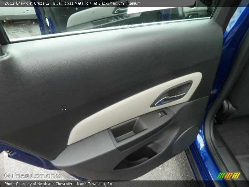Blue Topaz Metallic / Jet Black/Medium Titanium 2012 Chevrolet Cruze LS
