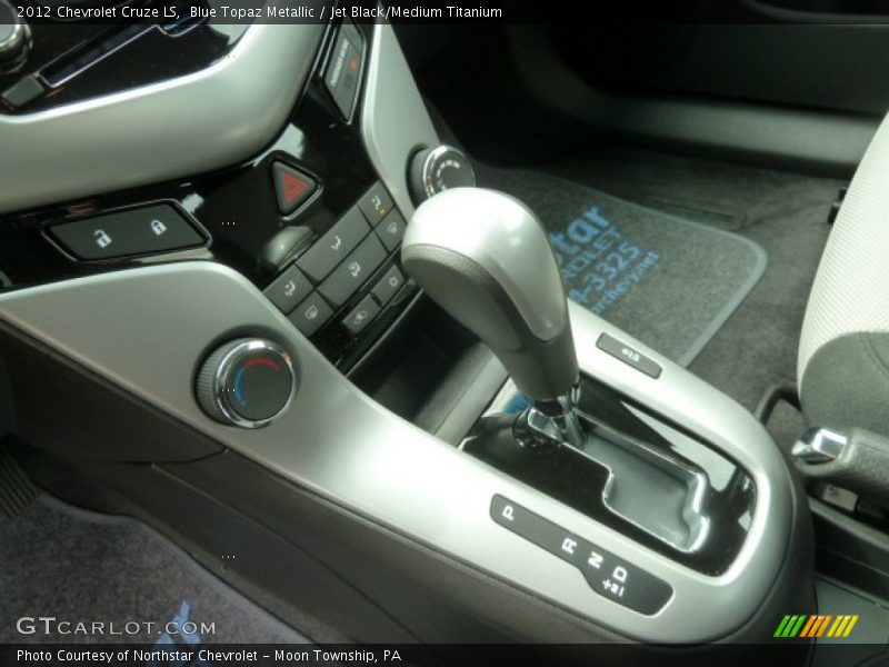 Blue Topaz Metallic / Jet Black/Medium Titanium 2012 Chevrolet Cruze LS