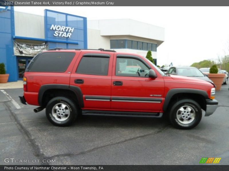Victory Red / Graphite/Medium Gray 2002 Chevrolet Tahoe 4x4