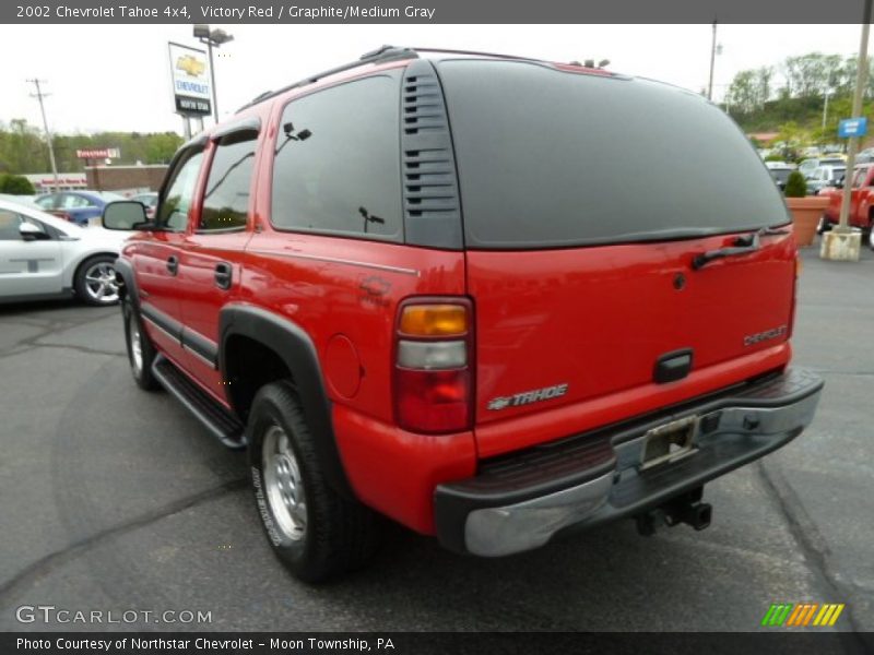 Victory Red / Graphite/Medium Gray 2002 Chevrolet Tahoe 4x4