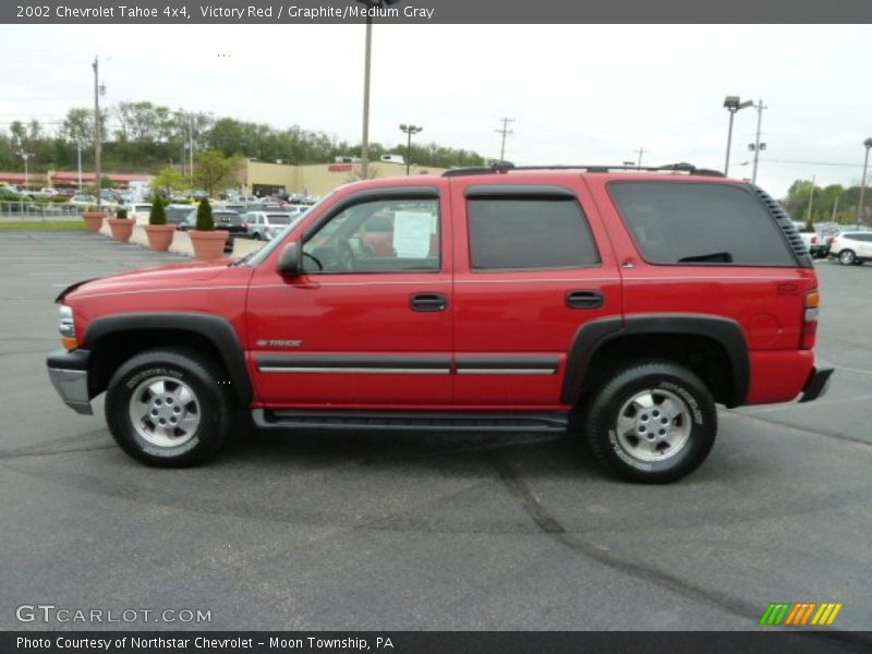 Victory Red / Graphite/Medium Gray 2002 Chevrolet Tahoe 4x4