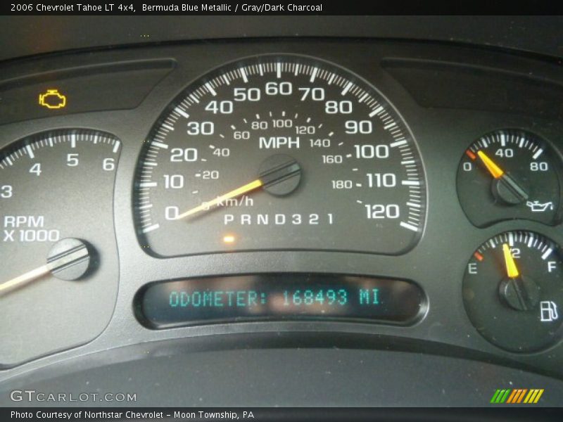 Bermuda Blue Metallic / Gray/Dark Charcoal 2006 Chevrolet Tahoe LT 4x4