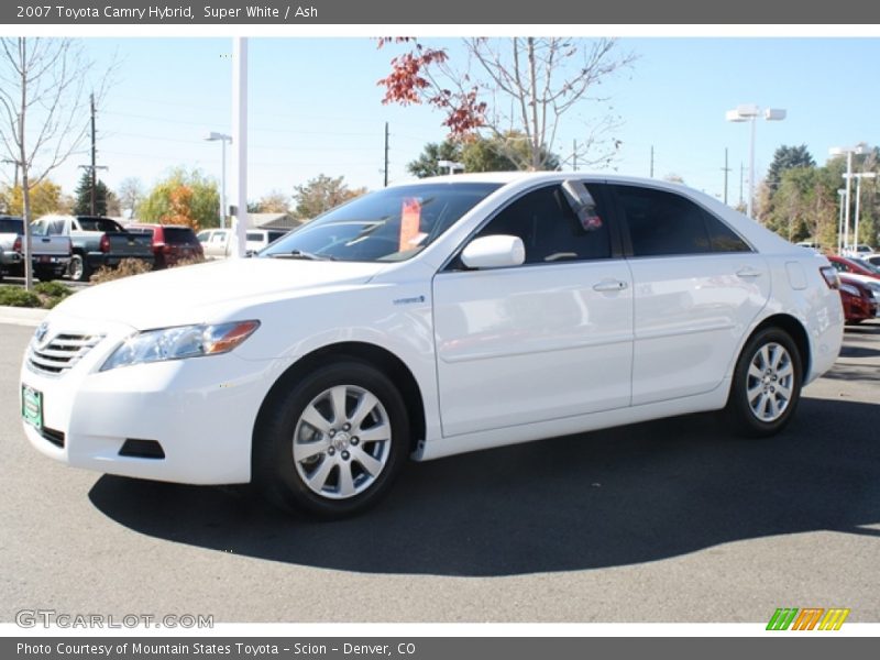 Super White / Ash 2007 Toyota Camry Hybrid