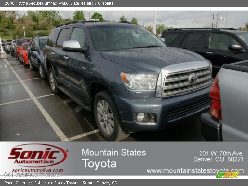 Slate Metallic / Graphite 2008 Toyota Sequoia Limited 4WD