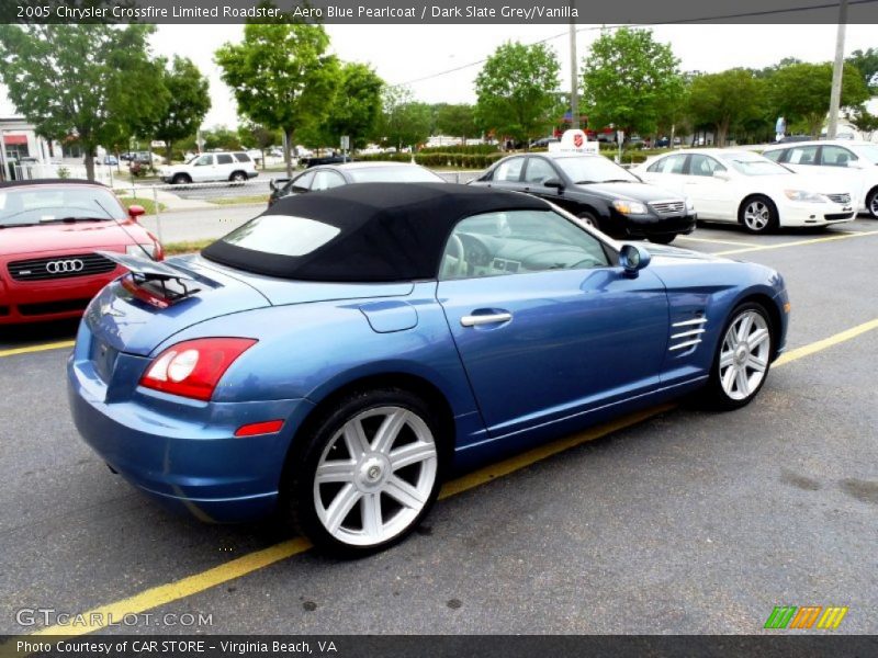 Aero Blue Pearlcoat / Dark Slate Grey/Vanilla 2005 Chrysler Crossfire Limited Roadster