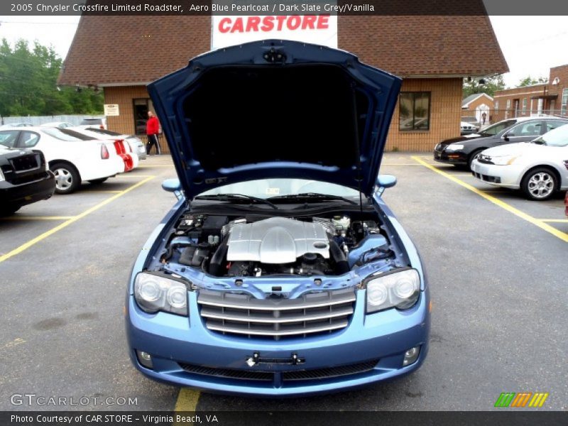 Aero Blue Pearlcoat / Dark Slate Grey/Vanilla 2005 Chrysler Crossfire Limited Roadster