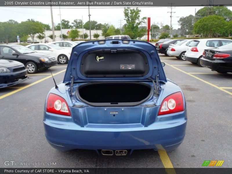 Aero Blue Pearlcoat / Dark Slate Grey/Vanilla 2005 Chrysler Crossfire Limited Roadster