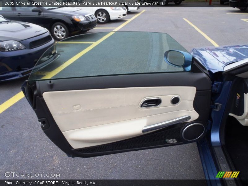 Aero Blue Pearlcoat / Dark Slate Grey/Vanilla 2005 Chrysler Crossfire Limited Roadster