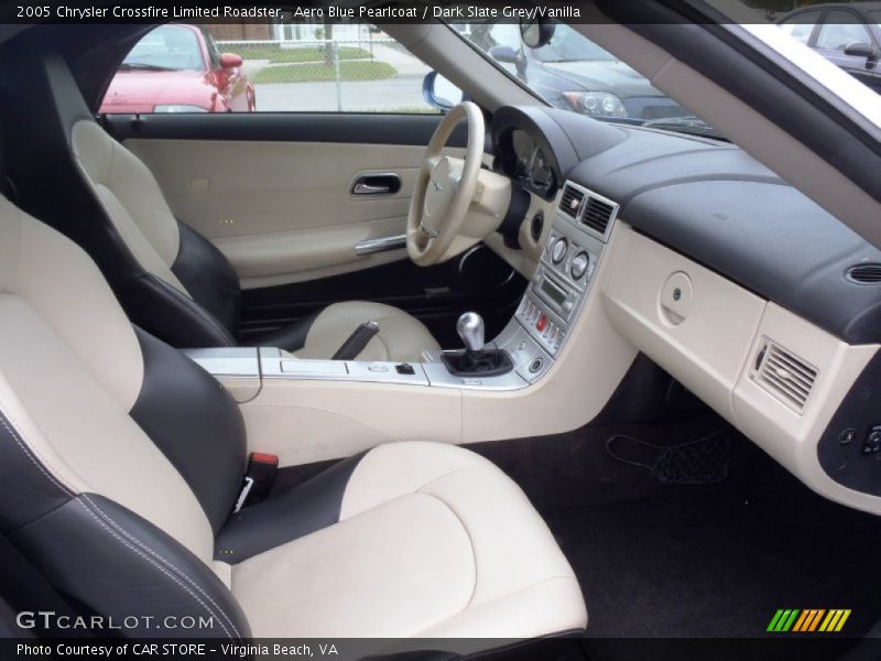 Aero Blue Pearlcoat / Dark Slate Grey/Vanilla 2005 Chrysler Crossfire Limited Roadster