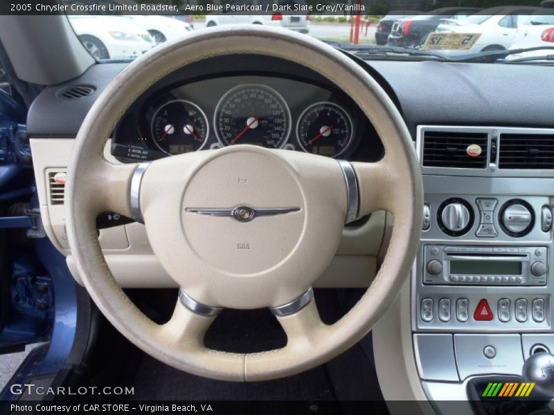 Aero Blue Pearlcoat / Dark Slate Grey/Vanilla 2005 Chrysler Crossfire Limited Roadster