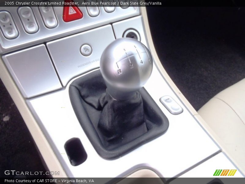 Aero Blue Pearlcoat / Dark Slate Grey/Vanilla 2005 Chrysler Crossfire Limited Roadster