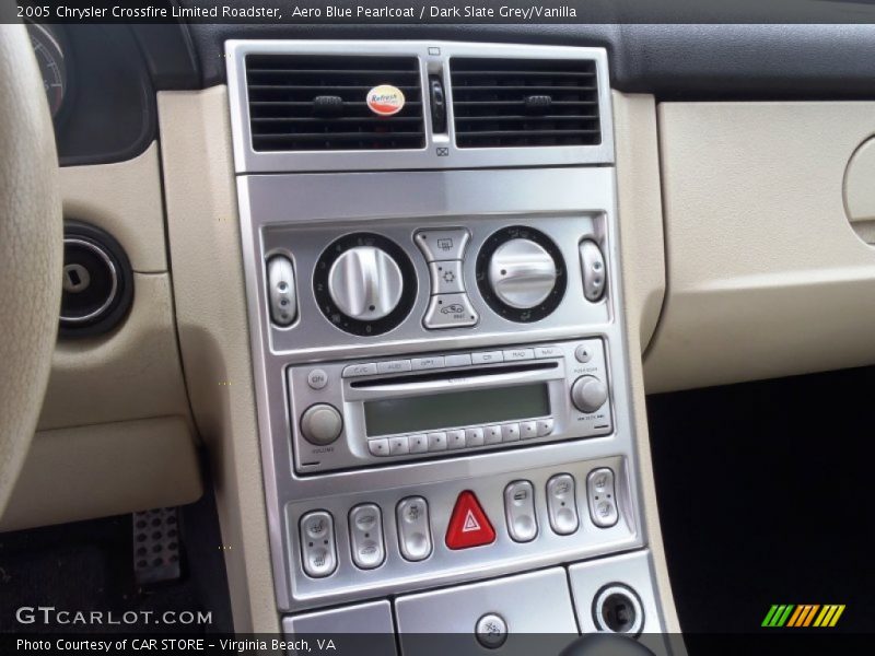 Aero Blue Pearlcoat / Dark Slate Grey/Vanilla 2005 Chrysler Crossfire Limited Roadster