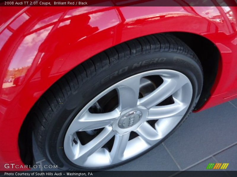 Brilliant Red / Black 2008 Audi TT 2.0T Coupe