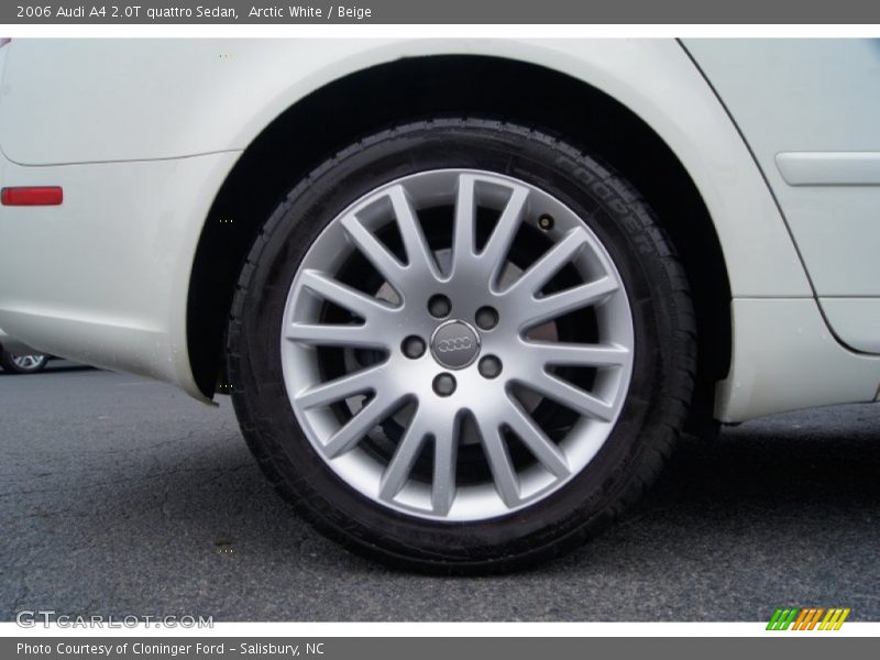 Arctic White / Beige 2006 Audi A4 2.0T quattro Sedan