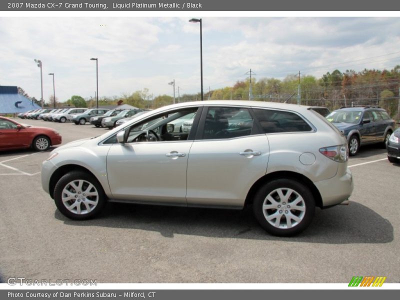 Liquid Platinum Metallic / Black 2007 Mazda CX-7 Grand Touring