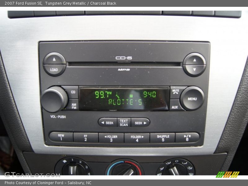 Tungsten Grey Metallic / Charcoal Black 2007 Ford Fusion SE