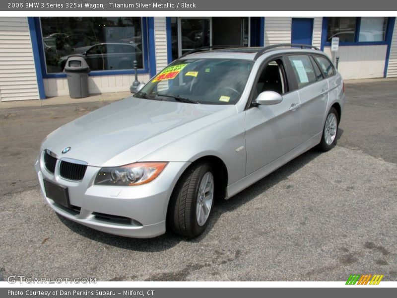 Titanium Silver Metallic / Black 2006 BMW 3 Series 325xi Wagon