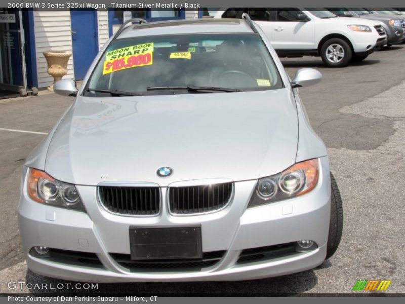 Titanium Silver Metallic / Black 2006 BMW 3 Series 325xi Wagon