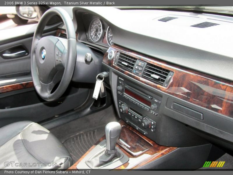 Titanium Silver Metallic / Black 2006 BMW 3 Series 325xi Wagon