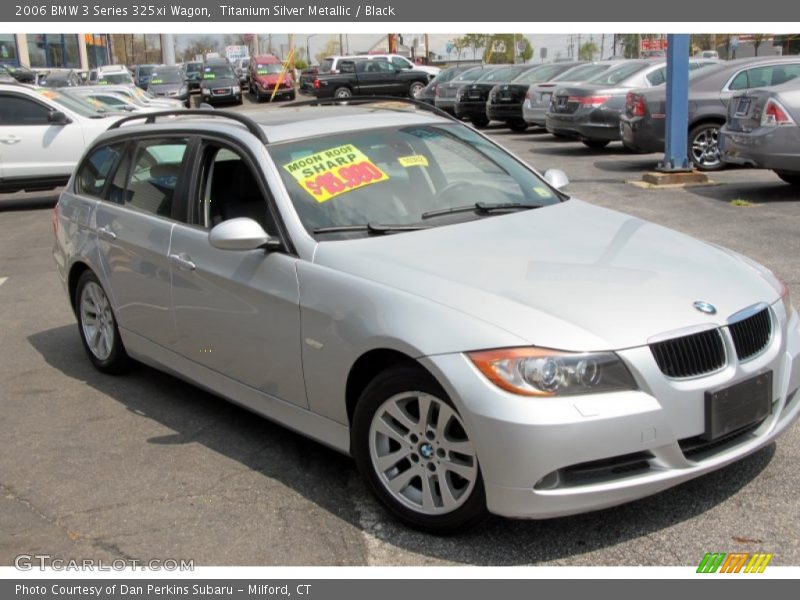 Titanium Silver Metallic / Black 2006 BMW 3 Series 325xi Wagon