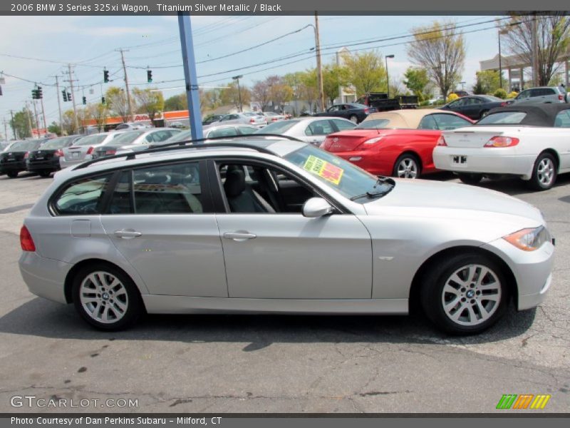 Titanium Silver Metallic / Black 2006 BMW 3 Series 325xi Wagon