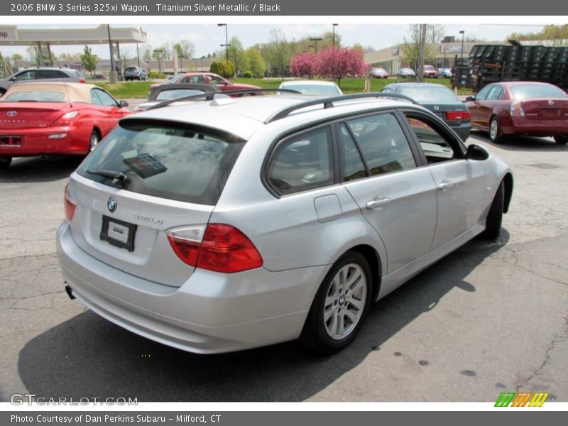 Titanium Silver Metallic / Black 2006 BMW 3 Series 325xi Wagon