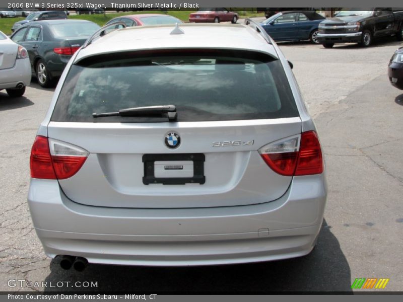 Titanium Silver Metallic / Black 2006 BMW 3 Series 325xi Wagon