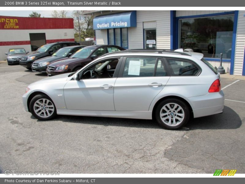 Titanium Silver Metallic / Black 2006 BMW 3 Series 325xi Wagon
