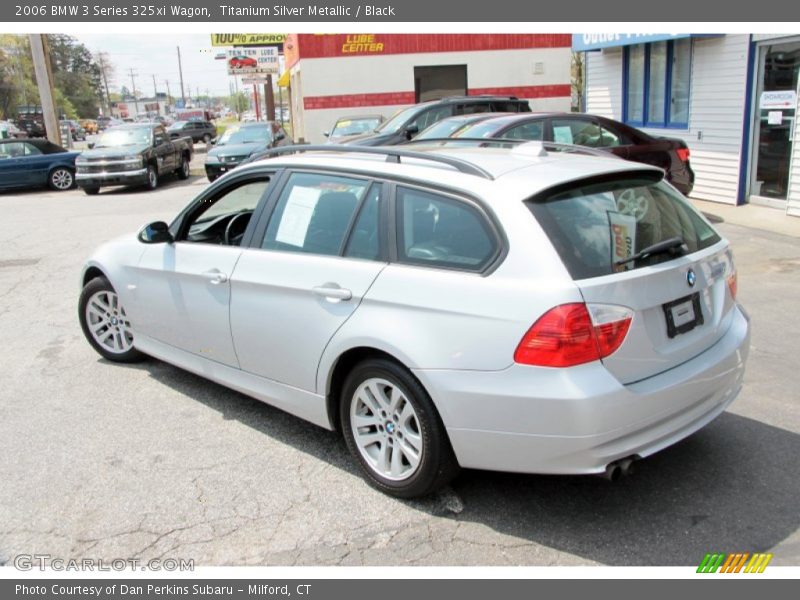 Titanium Silver Metallic / Black 2006 BMW 3 Series 325xi Wagon