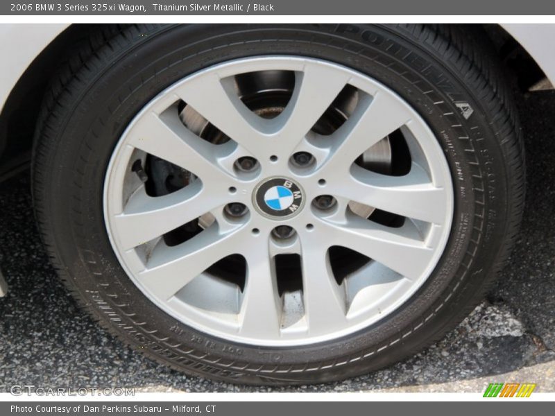 Titanium Silver Metallic / Black 2006 BMW 3 Series 325xi Wagon