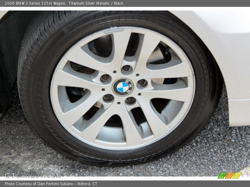 Titanium Silver Metallic / Black 2006 BMW 3 Series 325xi Wagon