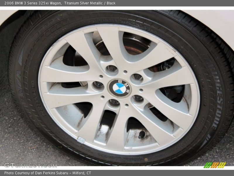 Titanium Silver Metallic / Black 2006 BMW 3 Series 325xi Wagon