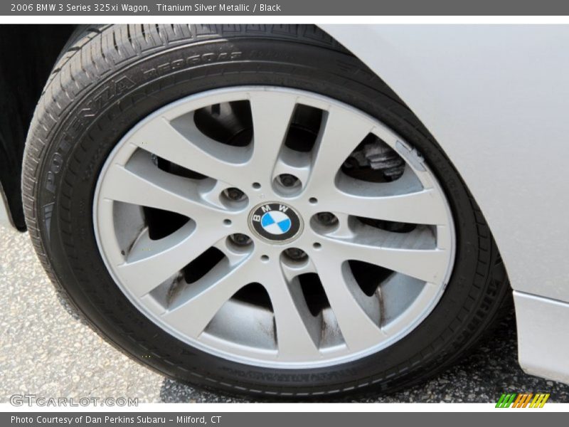 Titanium Silver Metallic / Black 2006 BMW 3 Series 325xi Wagon