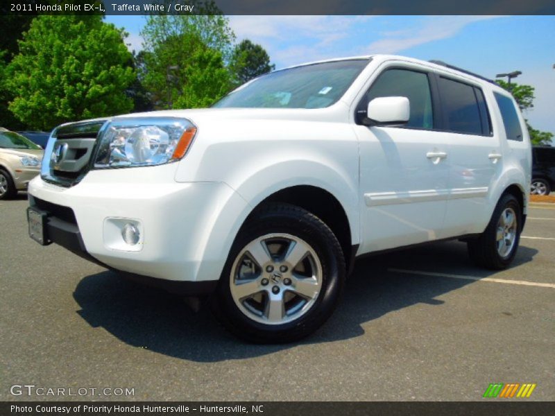 Taffeta White / Gray 2011 Honda Pilot EX-L