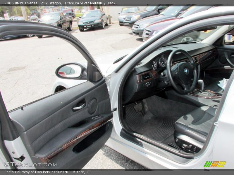 Titanium Silver Metallic / Black 2006 BMW 3 Series 325xi Wagon