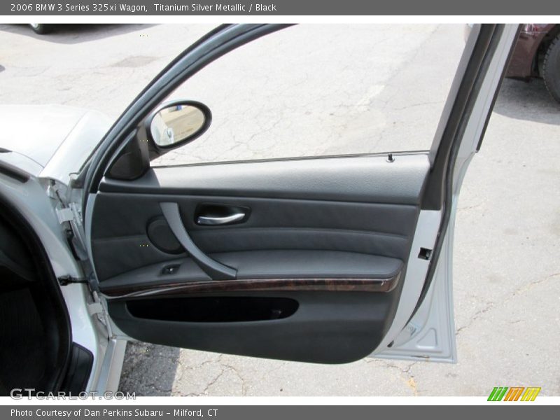 Titanium Silver Metallic / Black 2006 BMW 3 Series 325xi Wagon