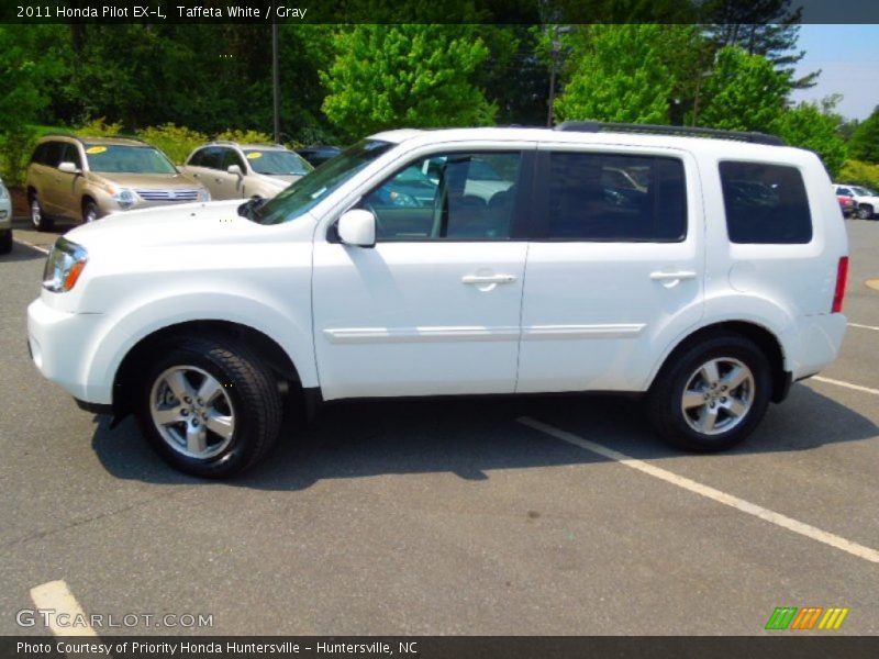 Taffeta White / Gray 2011 Honda Pilot EX-L