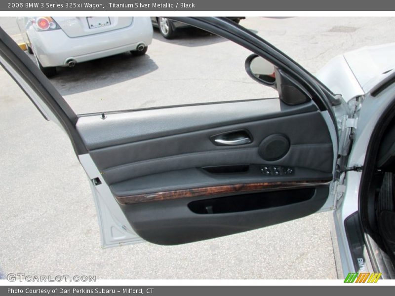 Titanium Silver Metallic / Black 2006 BMW 3 Series 325xi Wagon