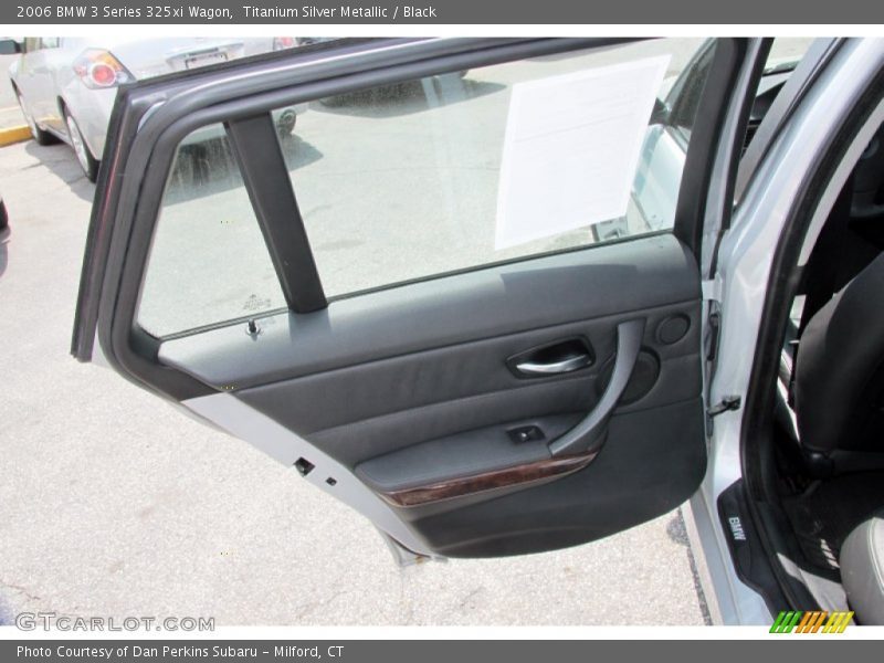 Titanium Silver Metallic / Black 2006 BMW 3 Series 325xi Wagon