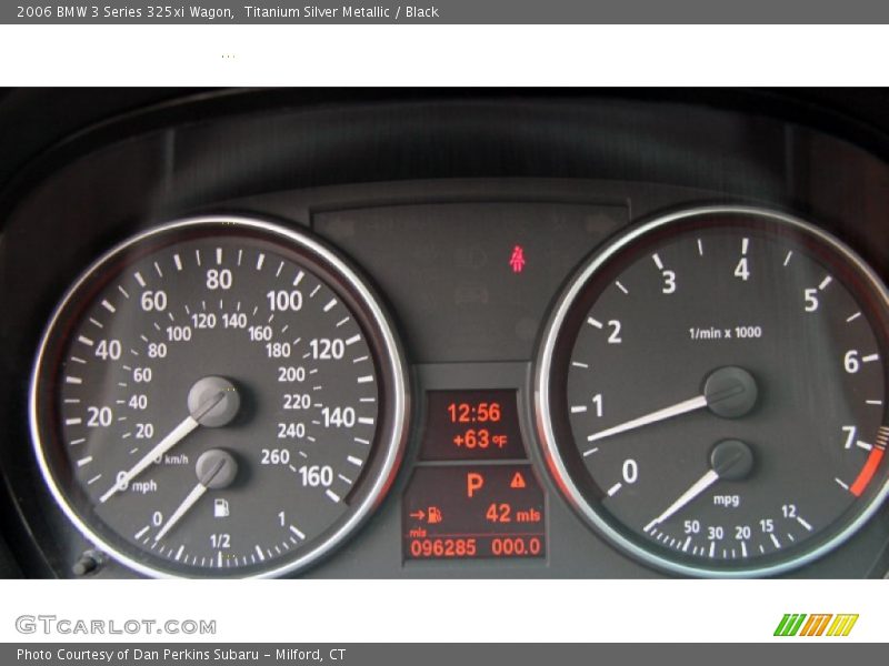 Titanium Silver Metallic / Black 2006 BMW 3 Series 325xi Wagon